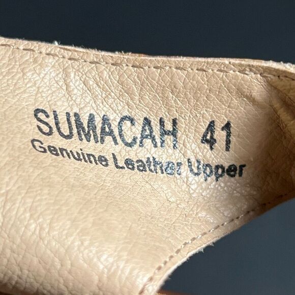 Womens L’ARTISTE Spring Step SUMACAH Hand Painted Leather Sandals / Size 9.5-10 - Picture 8 of 8